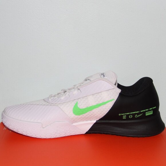 Nike Court Air Zoom Vapor Pro 2 HC Tennis Shoes Mens 11.5 White Green main image 4